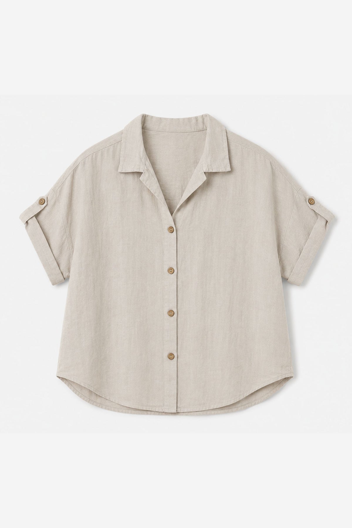 Camicia Lino Donna Maniche Corte Estiva – Made in Italy Filù