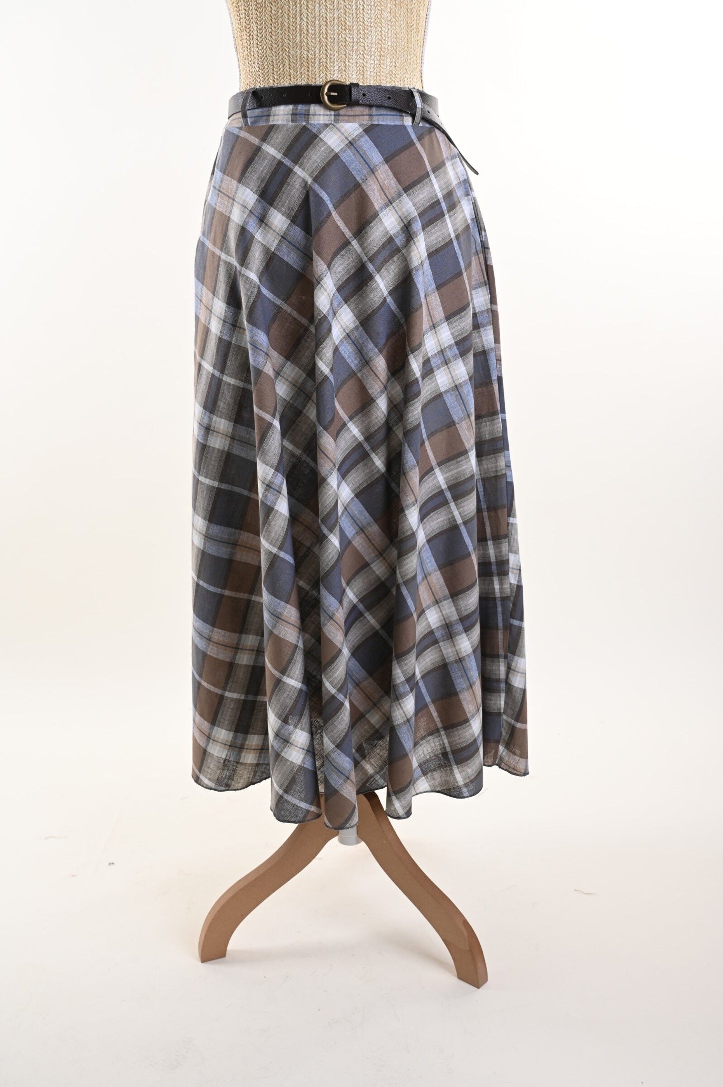 Cri – Gonna a quadri con cintura