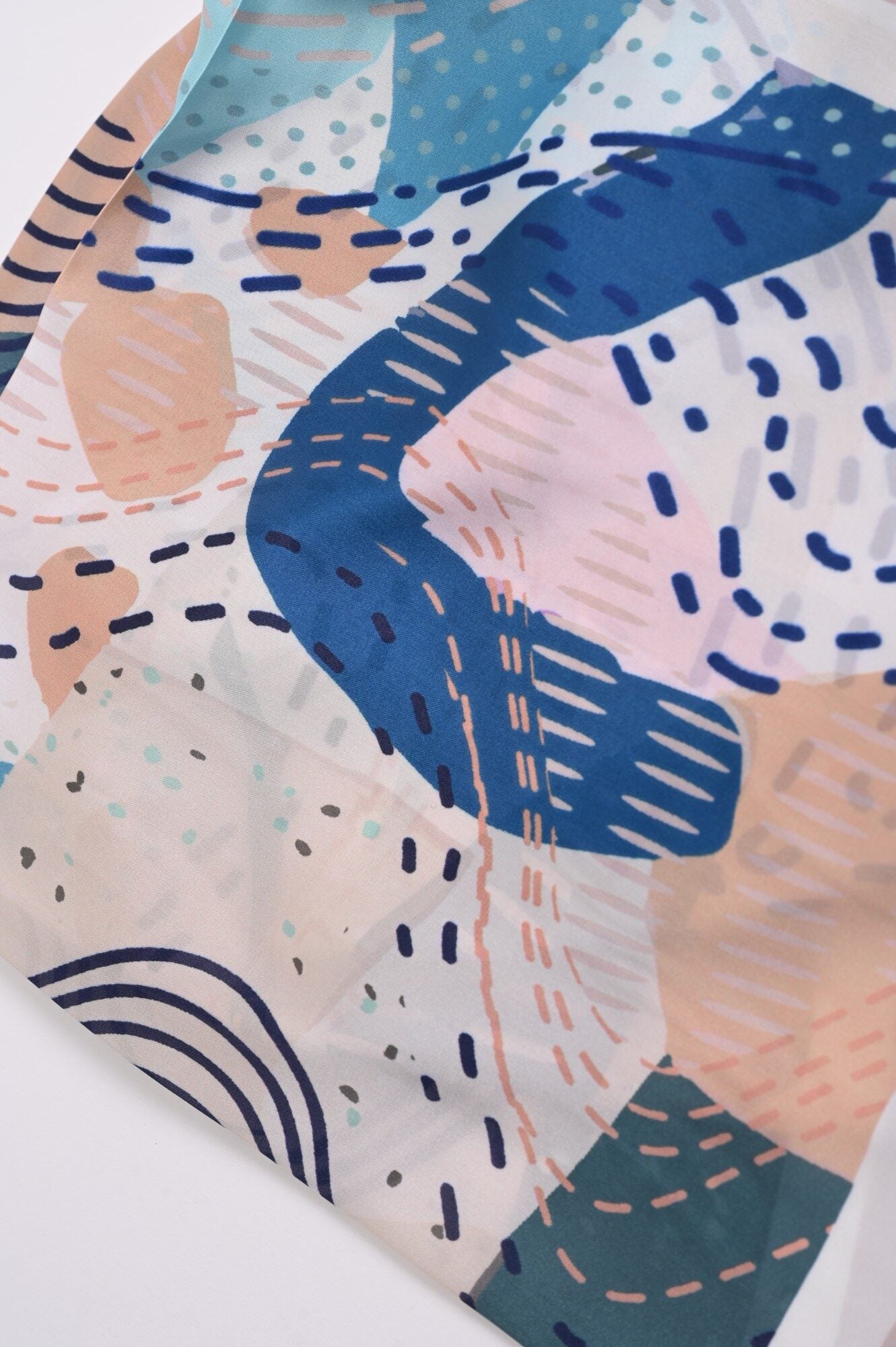 Foulard Donna Fantasia Avorio Multicolor – Accessorio Filù