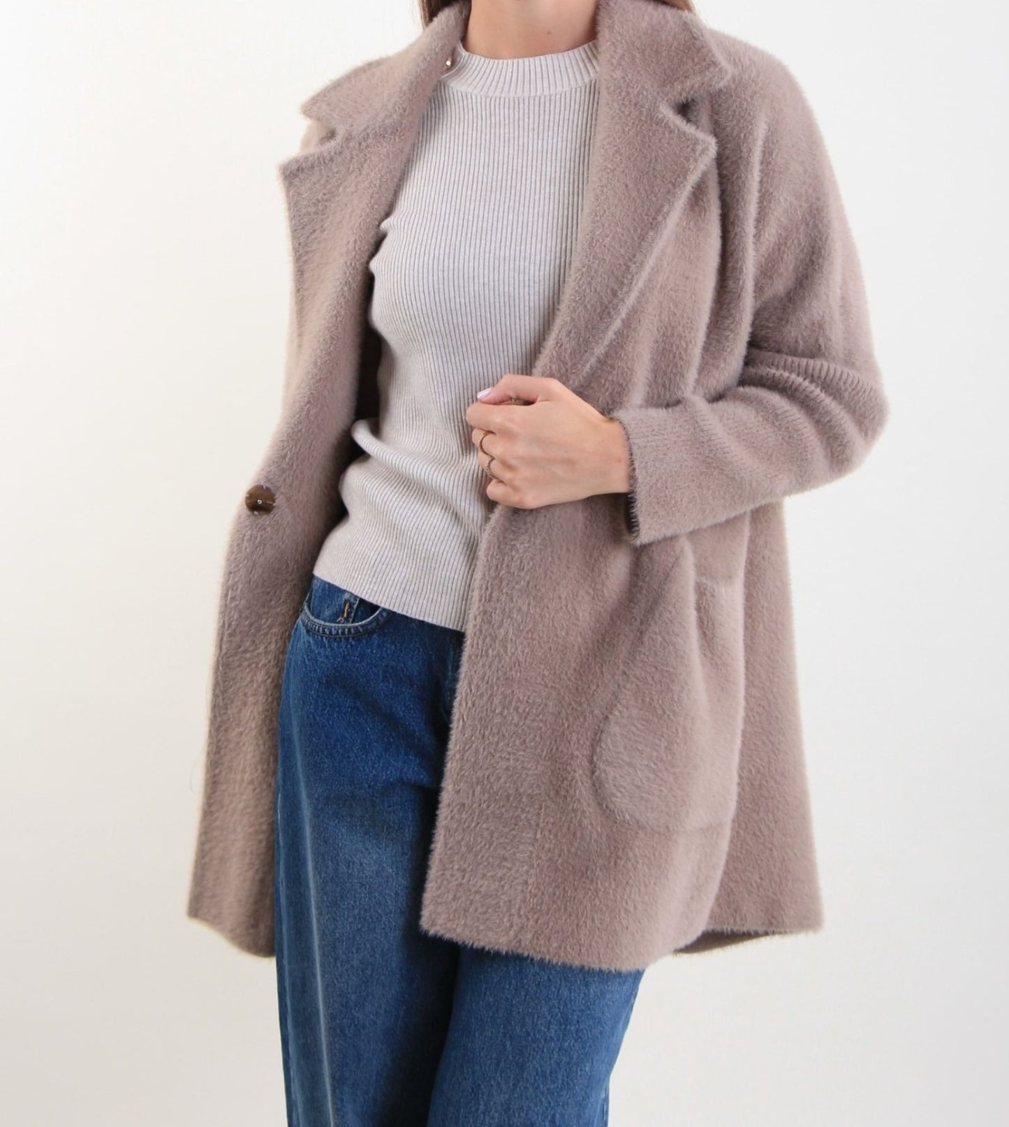 Cardigan effetto pelliccia "Fiona" – Filù