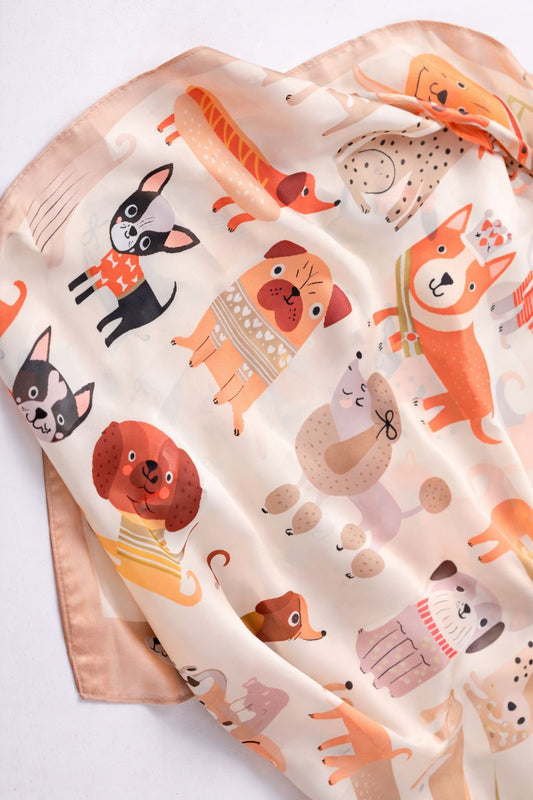 Foulard Donna Fantasia Dogs – Accessorio Stile Filù
