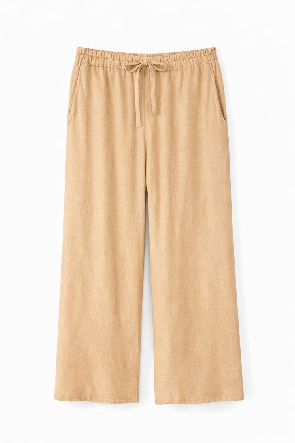 Pantaloni Ampi in Misto Lino – Made in Italy