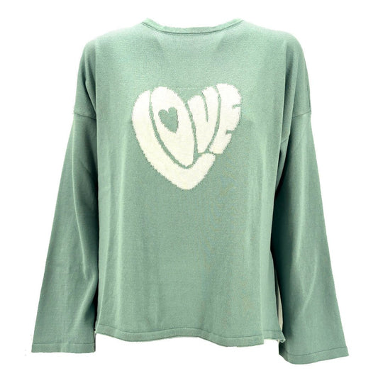 Maglia intarsiata Paola “Love” - Il mio negozio