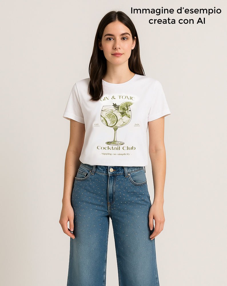 T-Shirt Mary con Gin Tonic - Il mio negozio