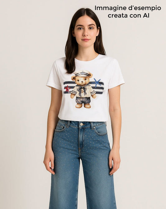 T-Shirt Mary con Orsetto Marinaio - Il mio negozio