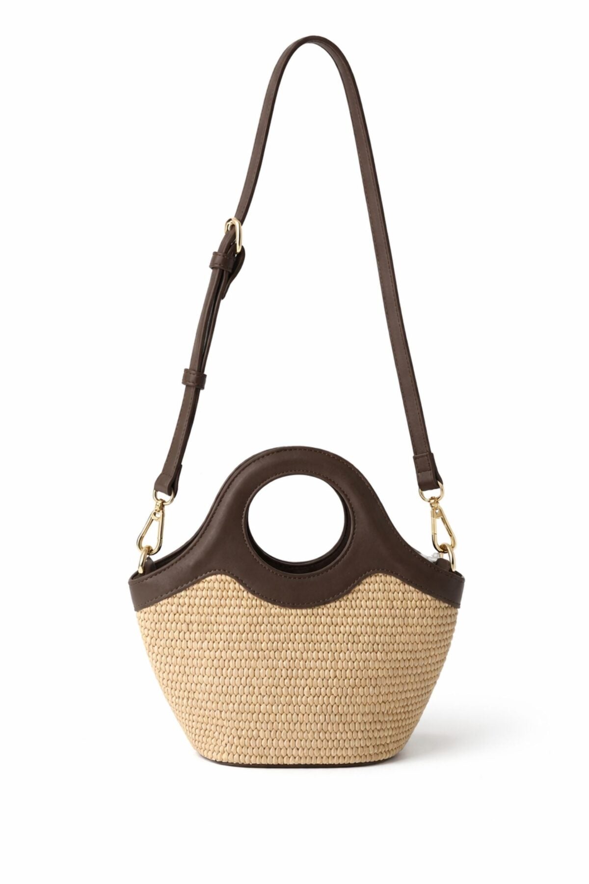 Mini Bag Donna in Paglia con Manico Rigido – Myastreet