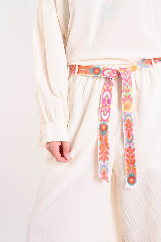 Pantaloni Ampi Donna con Fusciacca – Made in Italy