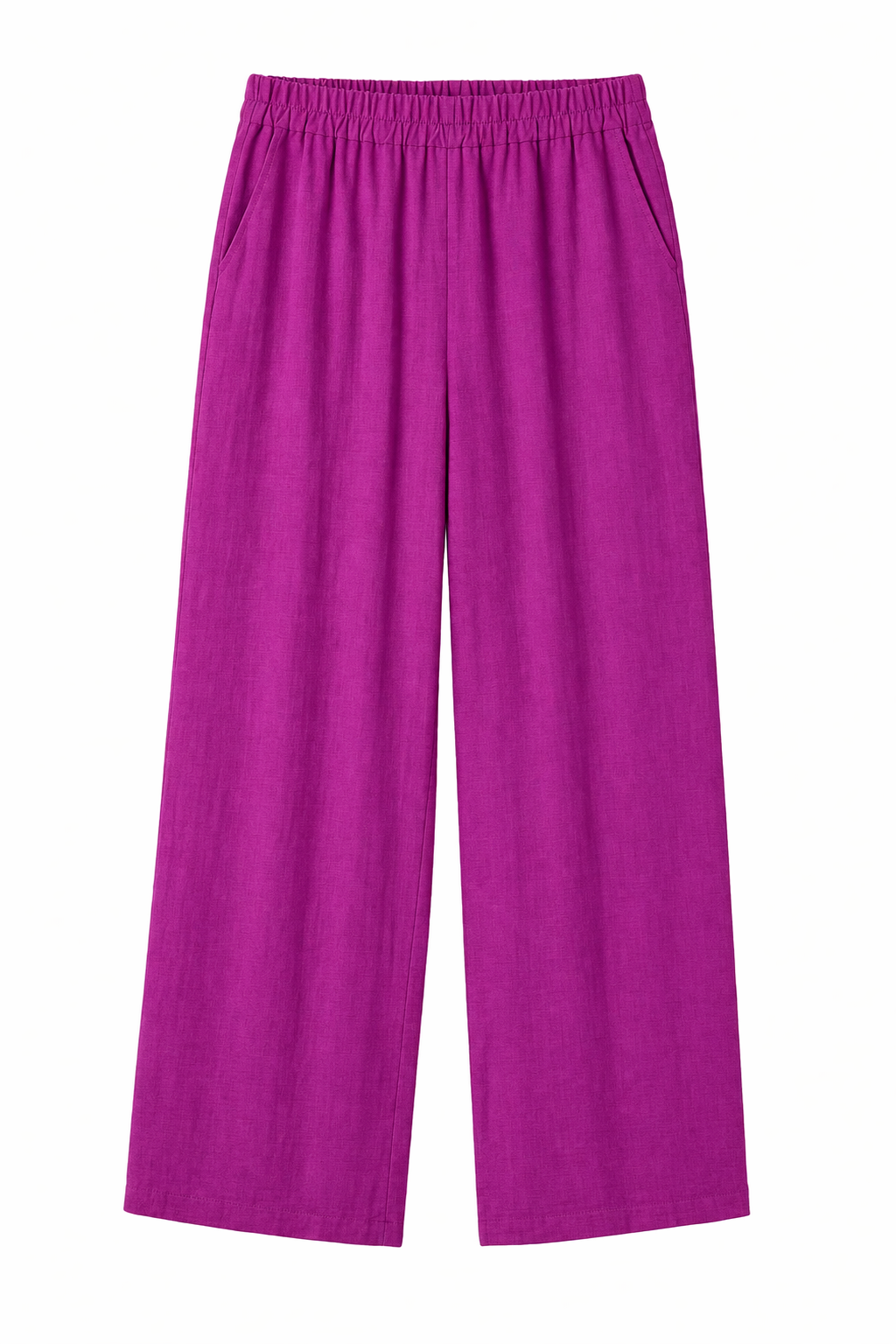 Pantaloni Ampi in Misto Lino – Made in Italy