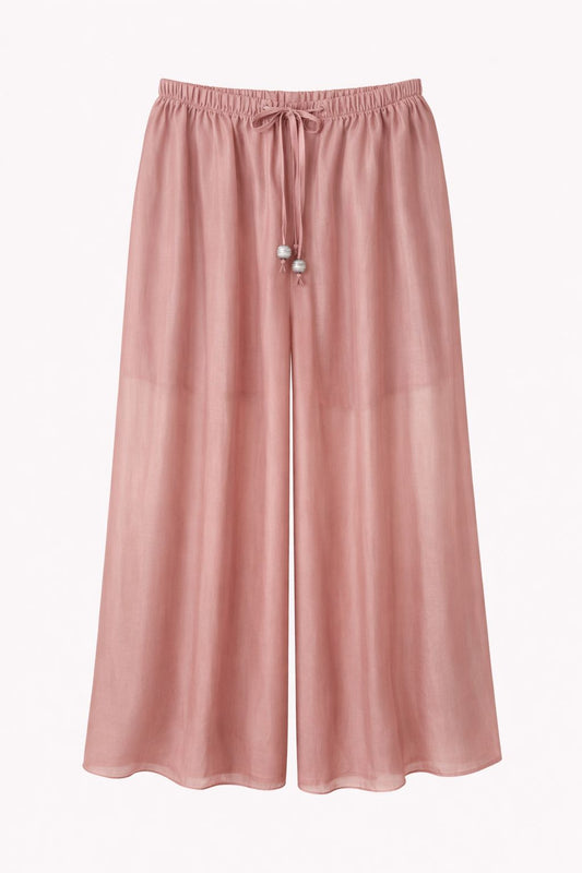 Pantaloni Oversize in Lyocell con Coulisse – Made in Italy