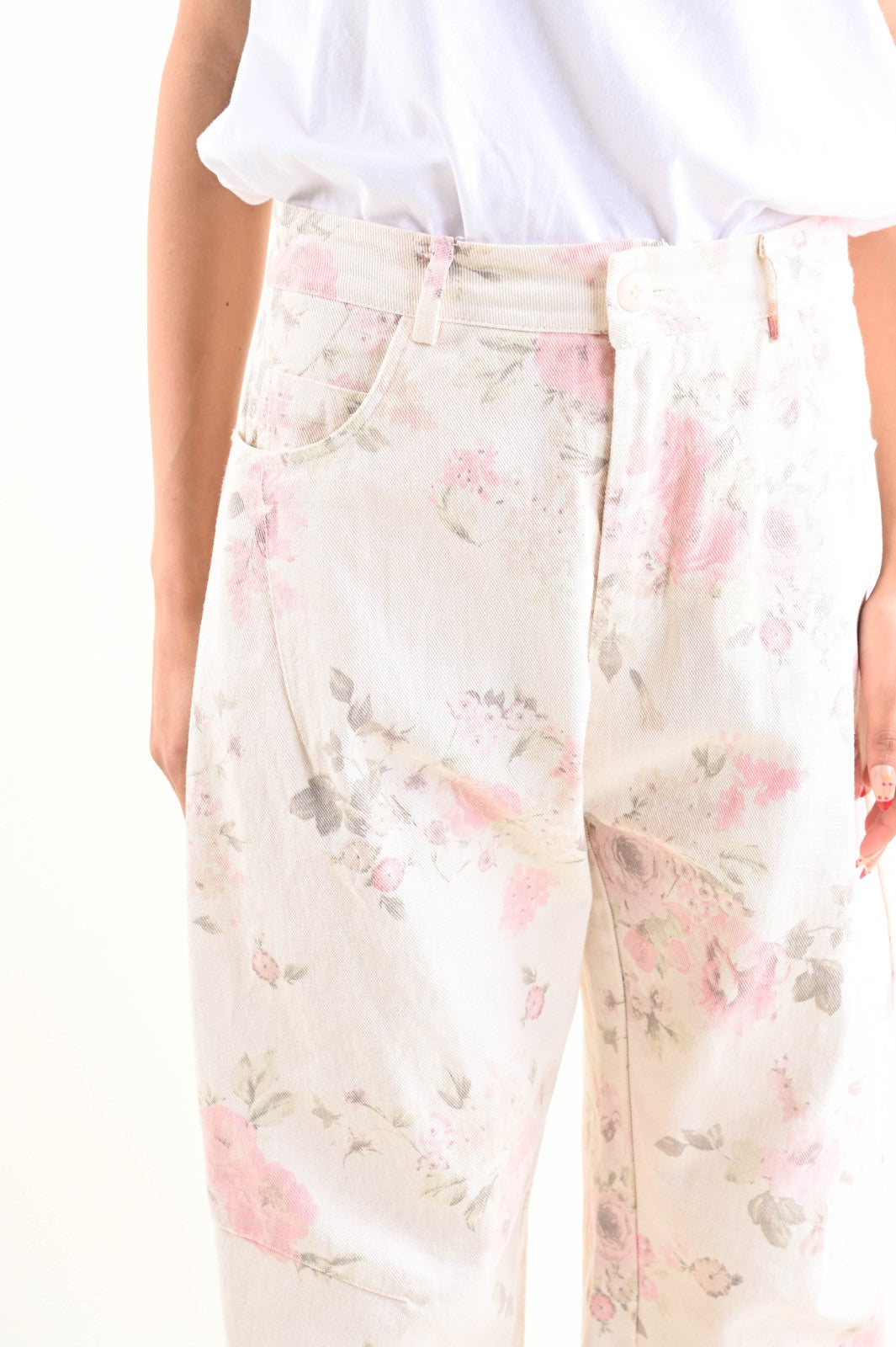 Pantaloni Flo – Pantaloni con stampa floreale