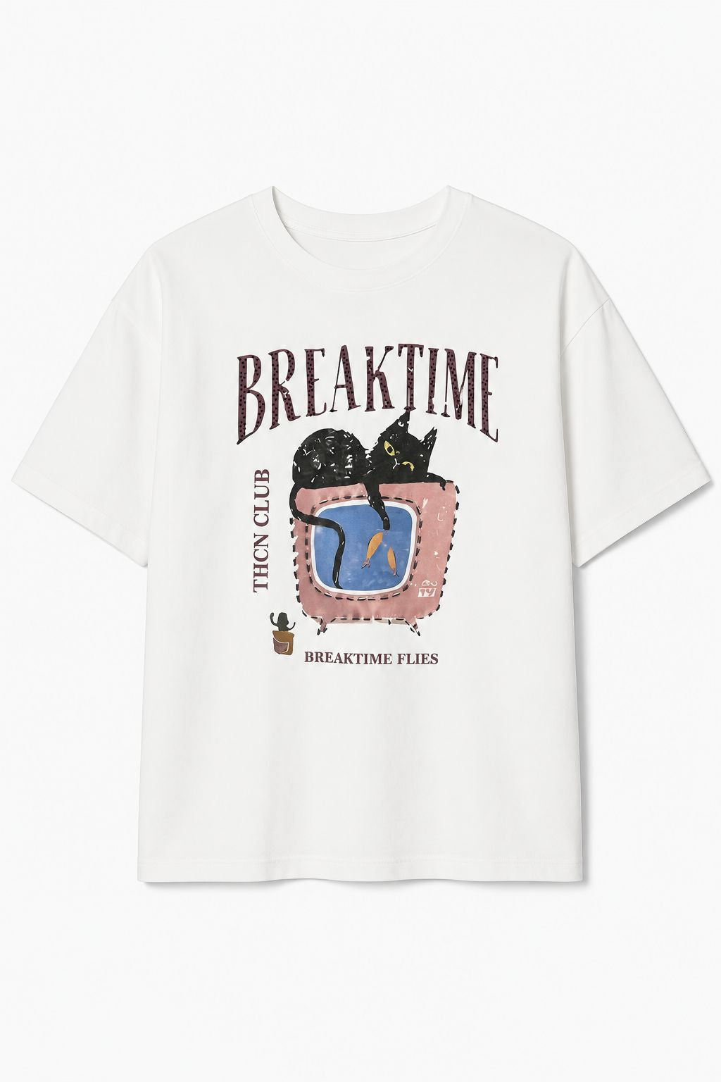 T-Shirt Donna Breaktime in Cotone Made in Italy