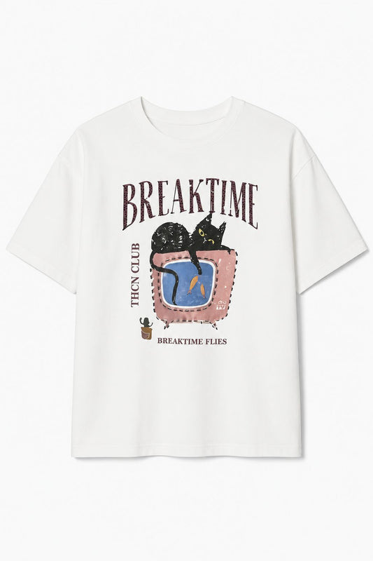 T-Shirt Donna Breaktime in Cotone Made in Italy