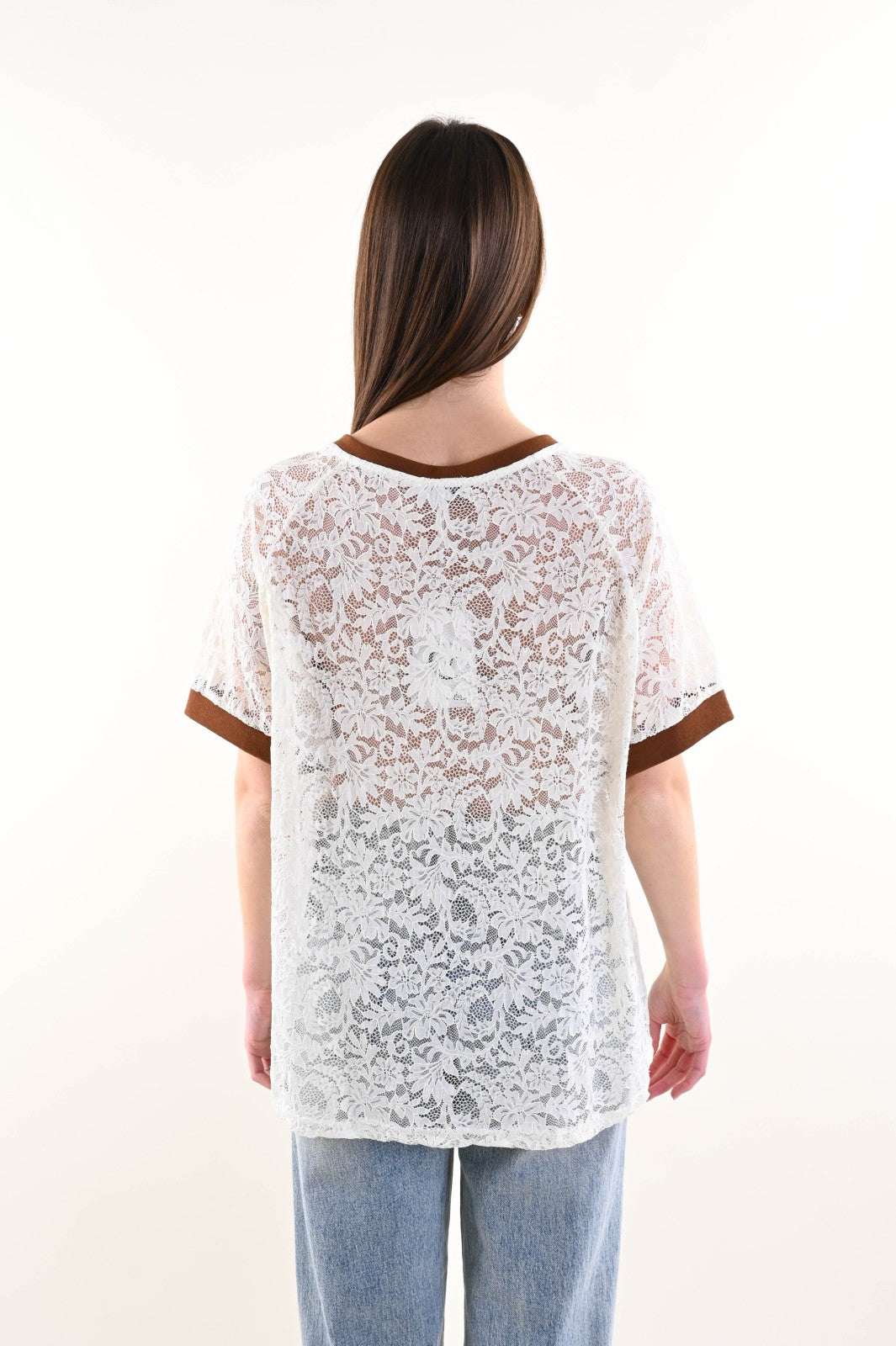 T-Shirt in pizzo “That’s Iconic”