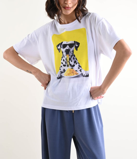 T-Shirt Peggy – T-Shirt stampa Dalmata