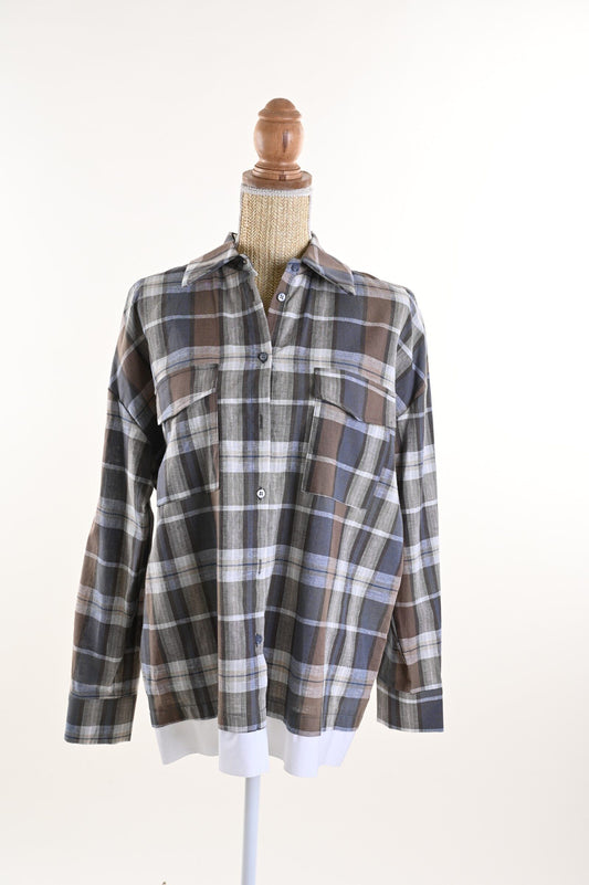 CRI – Camicia a Quadri con Fondo a Contrasto