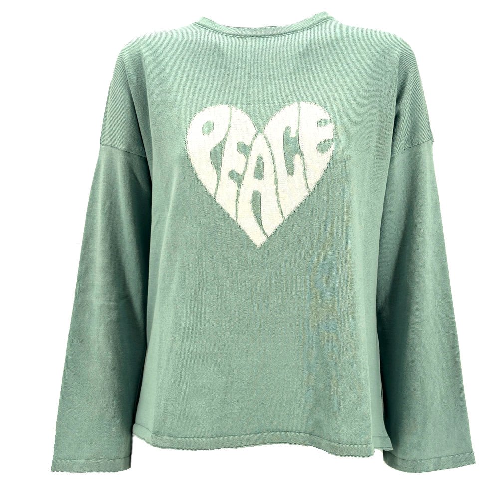 Maglia intarsiata Paola “Peace” - Il mio negozio